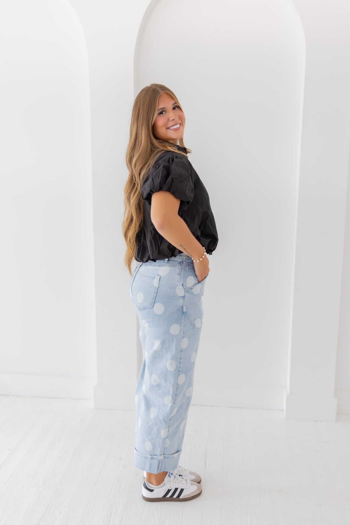 The Blaire Bubble Hem Top