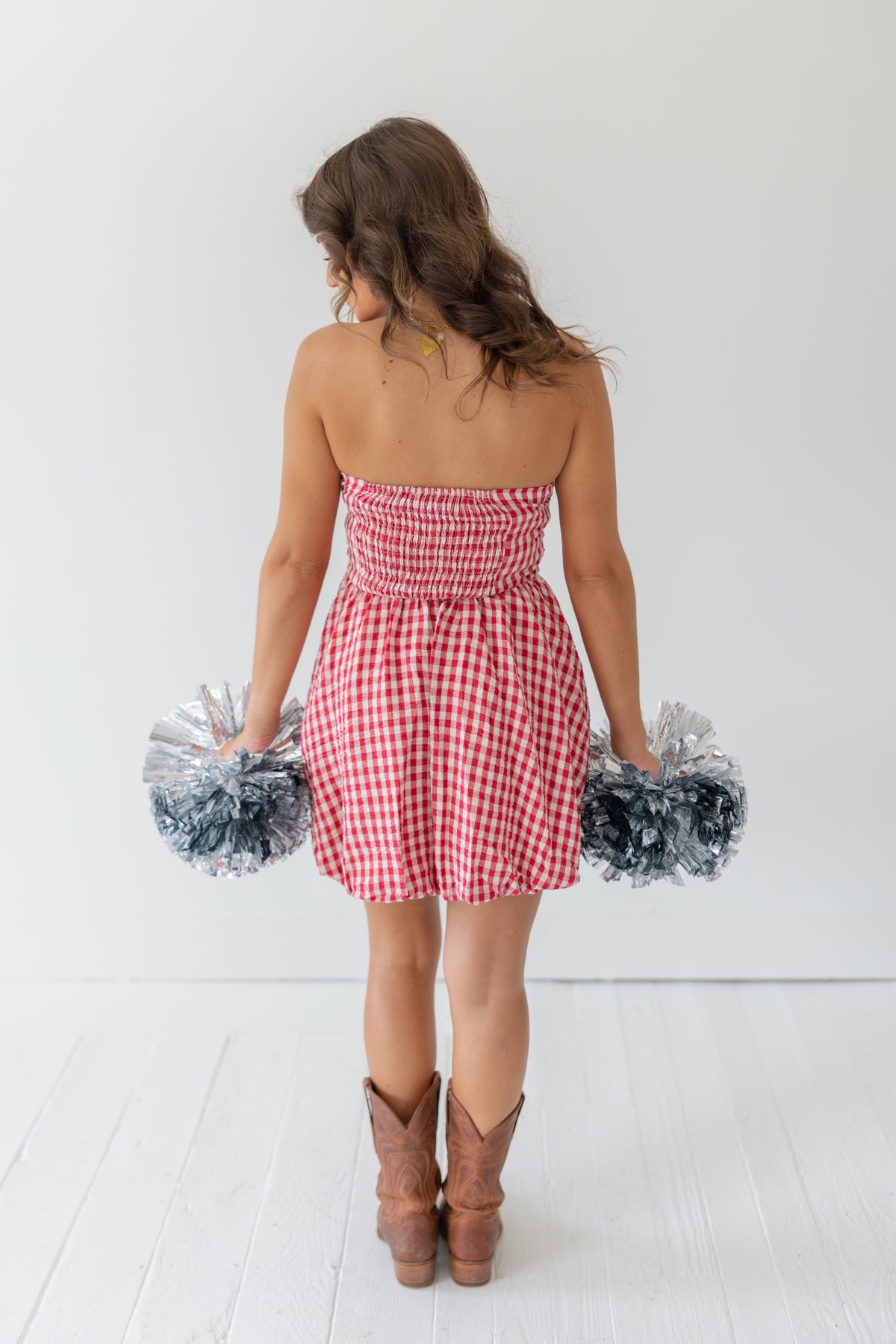 The Abby Gingham Mini Dress