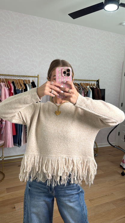 The Willow Fringe Sweater