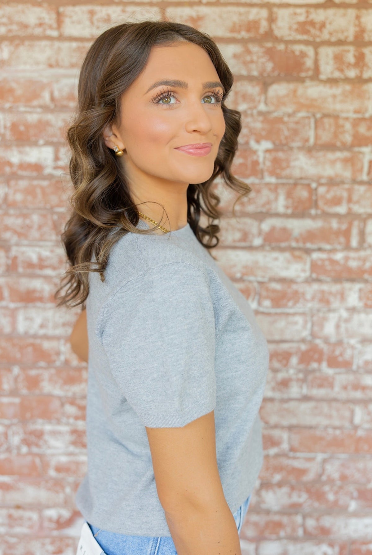 Back to Basics Grey Knit Top