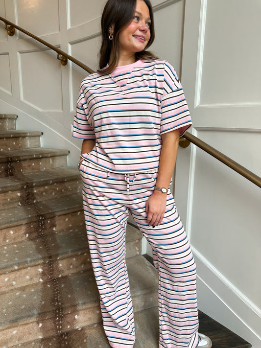 Pastel Princess Striped Lounge Pants