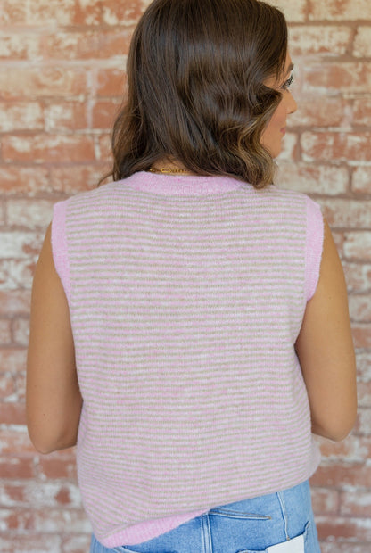 Blushing Over You Sweater Vest