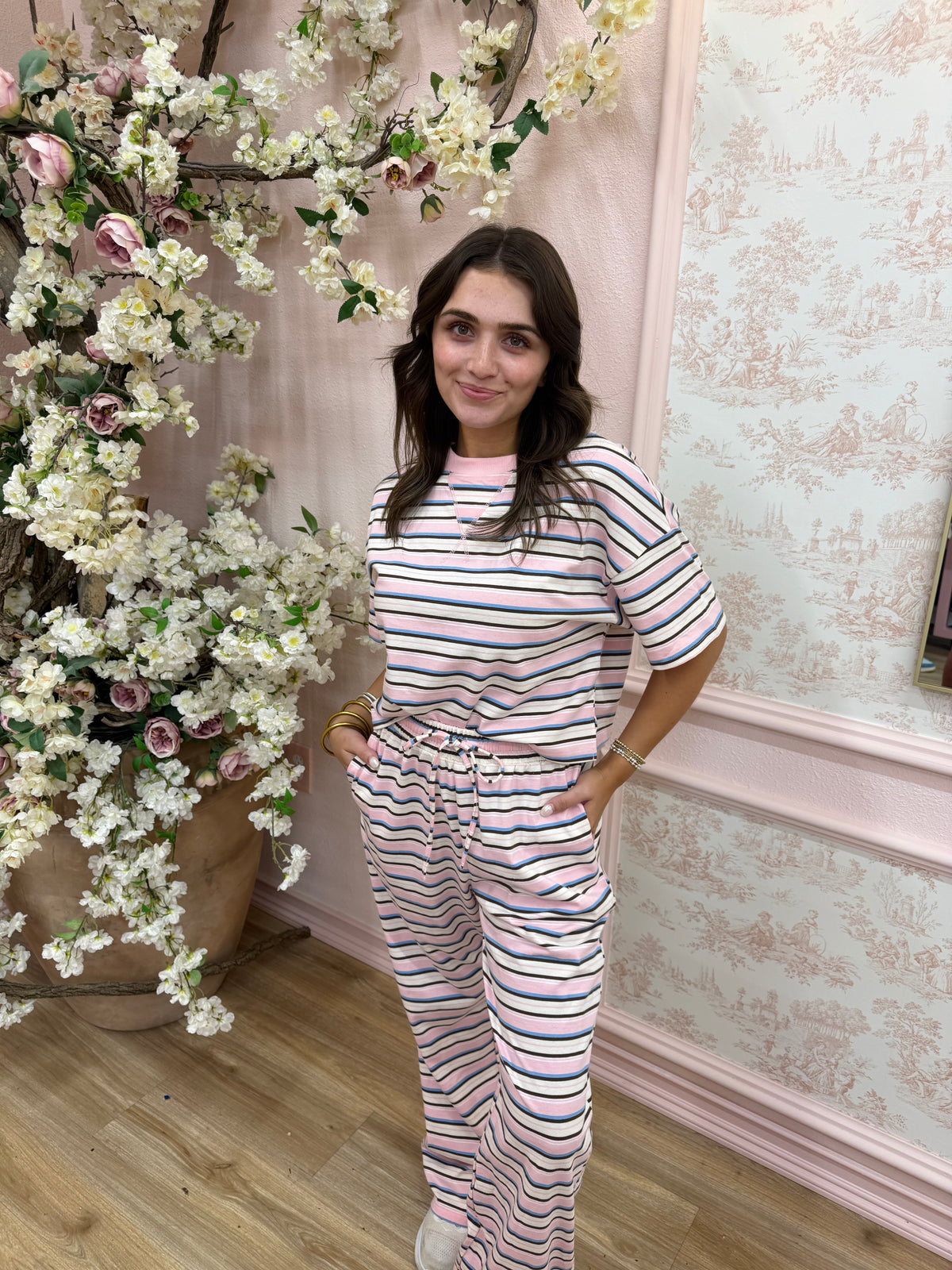 Pastel Princess Striped Lounge Pants