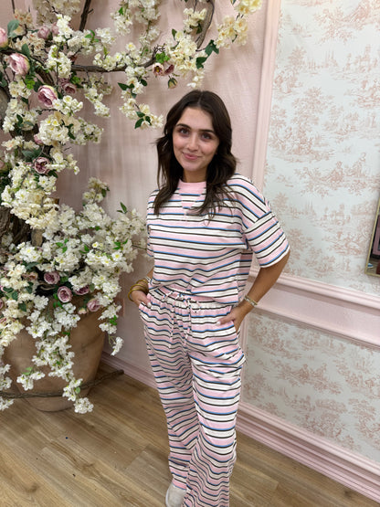 Pastel Princess Striped Lounge Pants