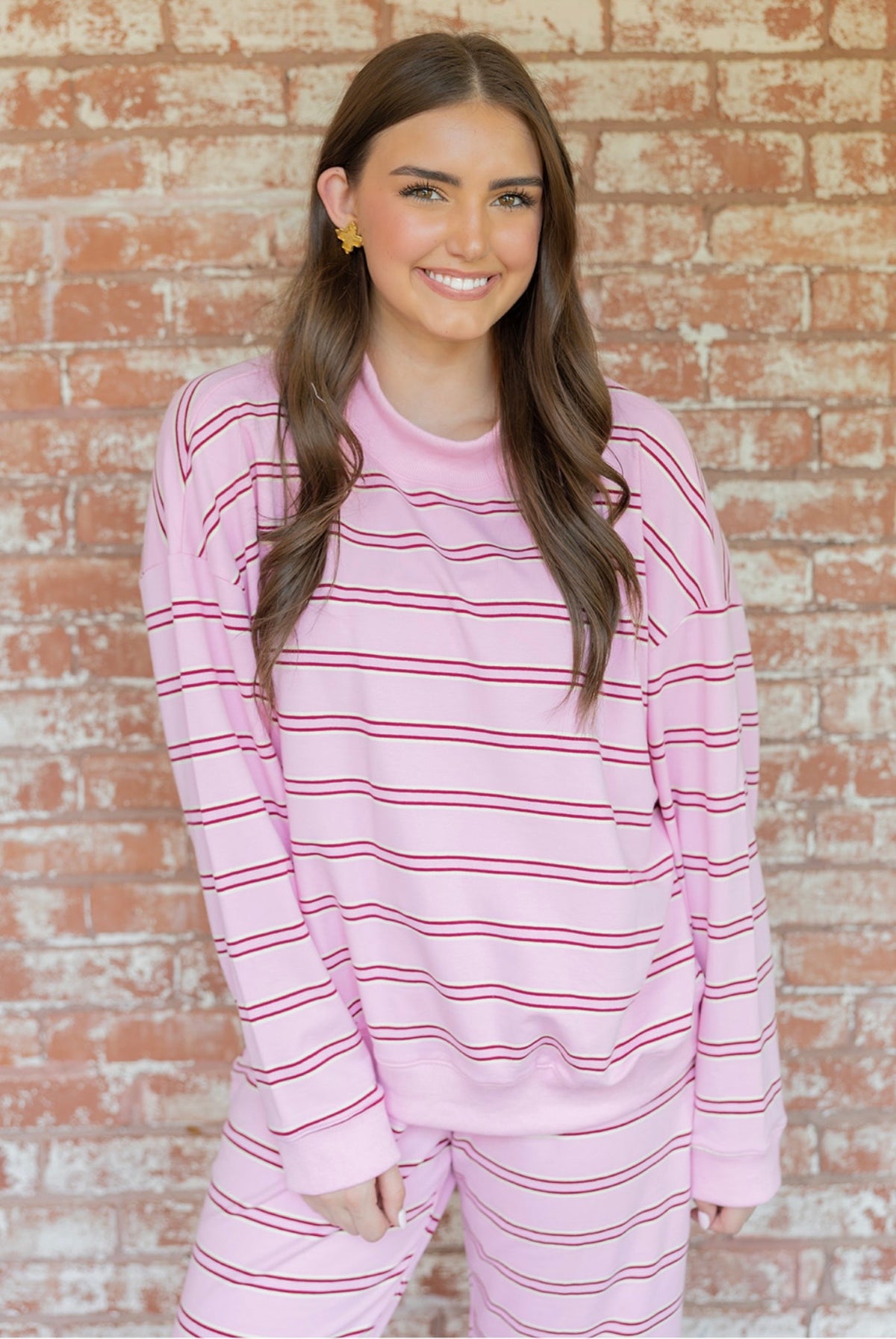 The Pink Weekend Mockneck Sweatshirt
