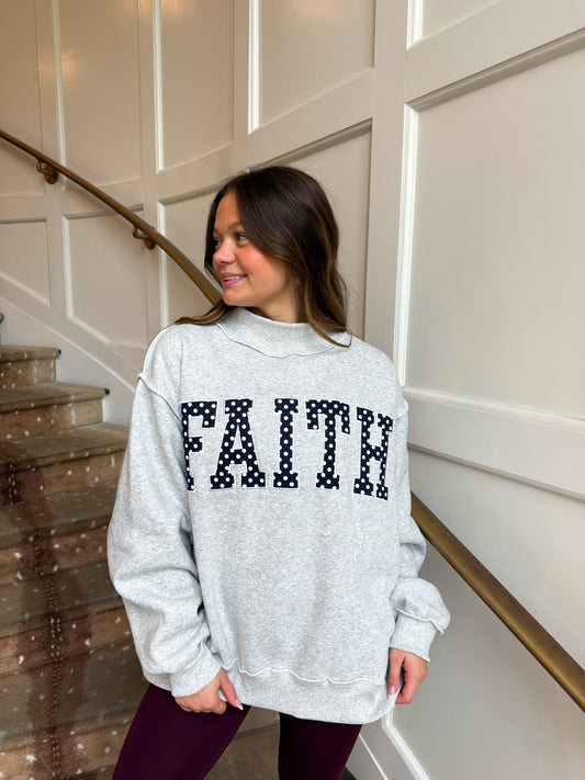 FAITH Polka Dot Sweatshirt