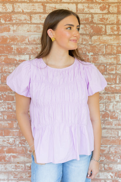 The Jami Bubble Sleeve Top