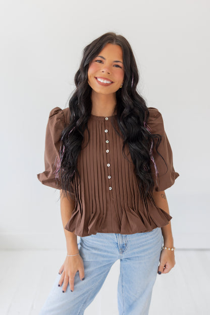 The Mocha Muse Blouse