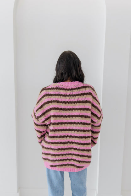 Cozy in Color Striped Cardigan