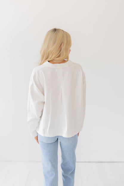 Crisp & Casual Cropped Shirt