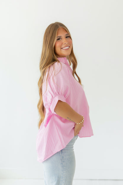 Pink on Repeat Oversized Shirt