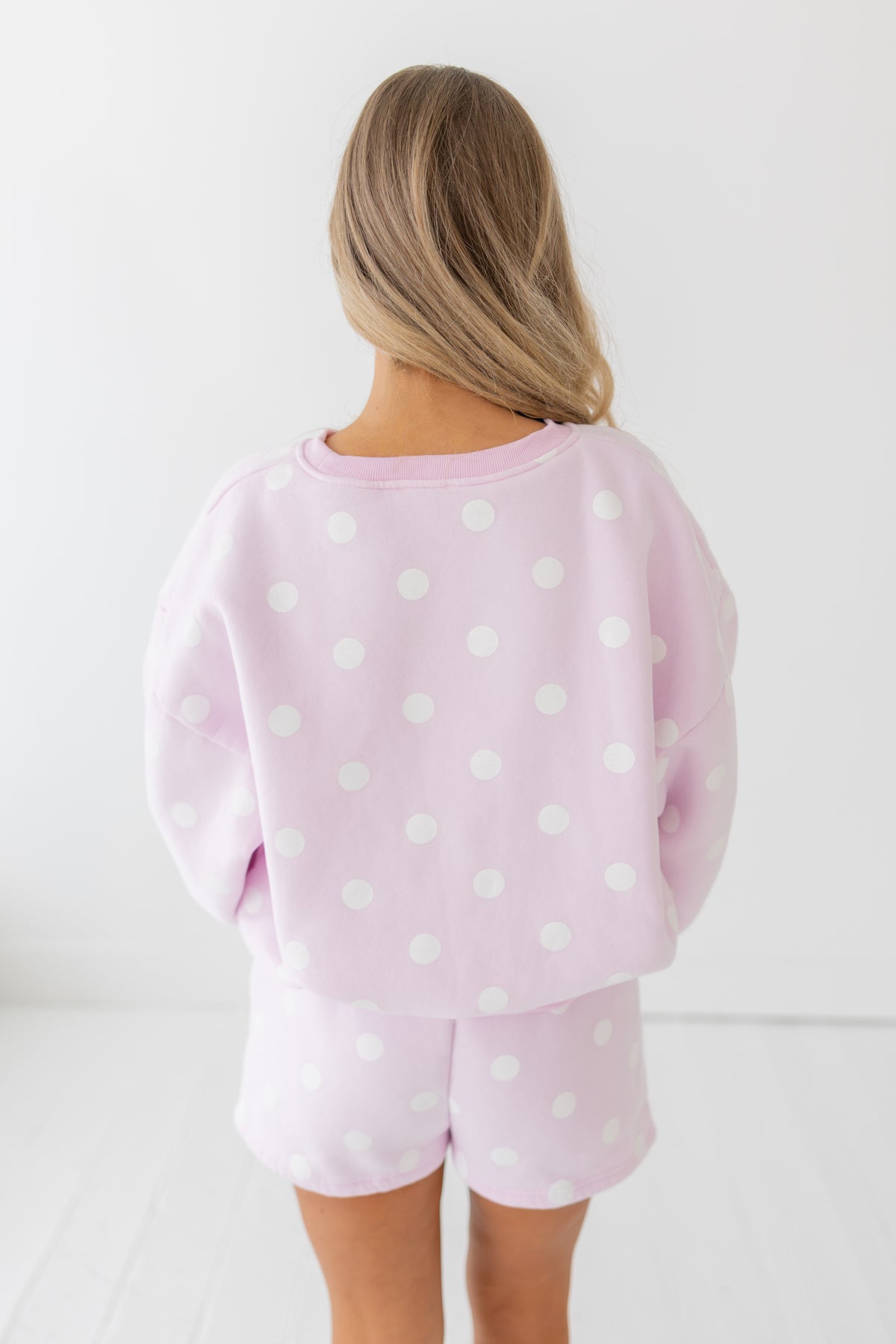 Pink Cloud Polka Dot Set