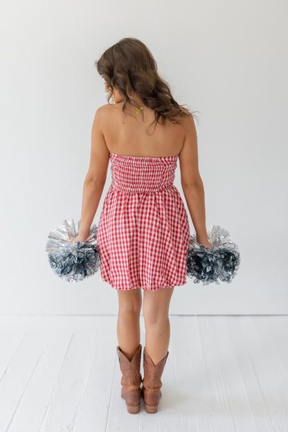 The Abby Gingham Mini Dress
