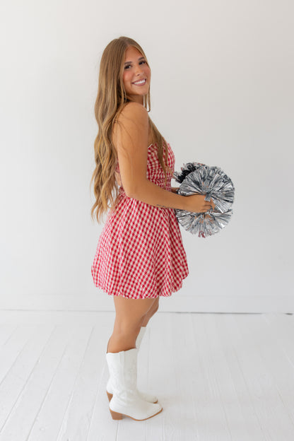 The Abby Gingham Mini Dress