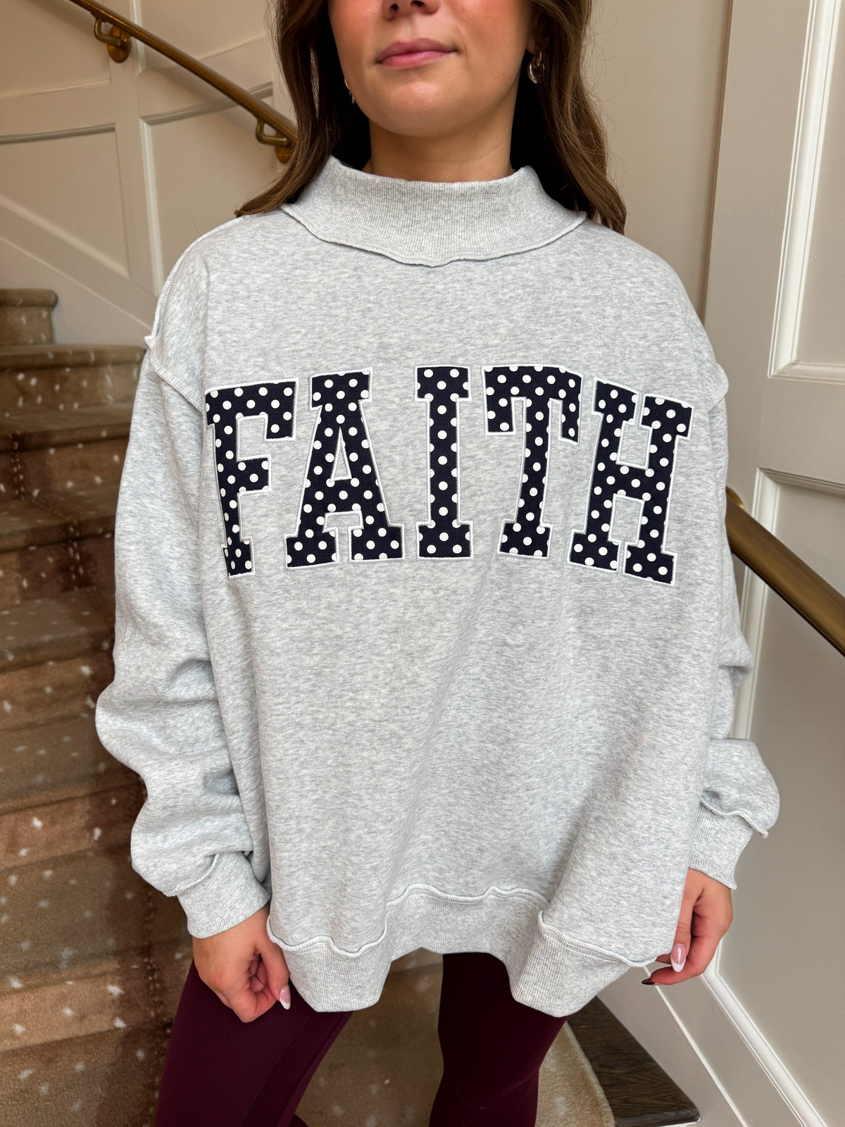 FAITH Polka Dot Sweatshirt