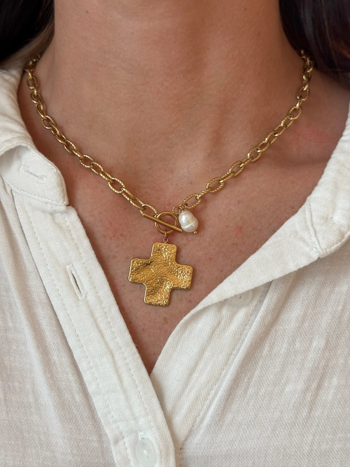 Juniper Cross Necklace