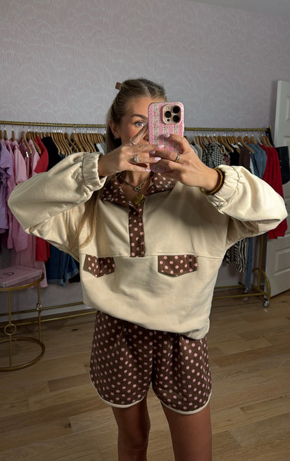 The Genna Polka Dot Pullover Set